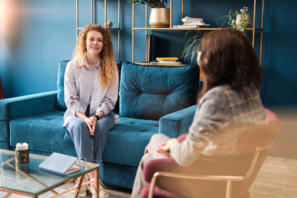 Patient meeting with a psychiatrist during a private mental health consultation in the UK