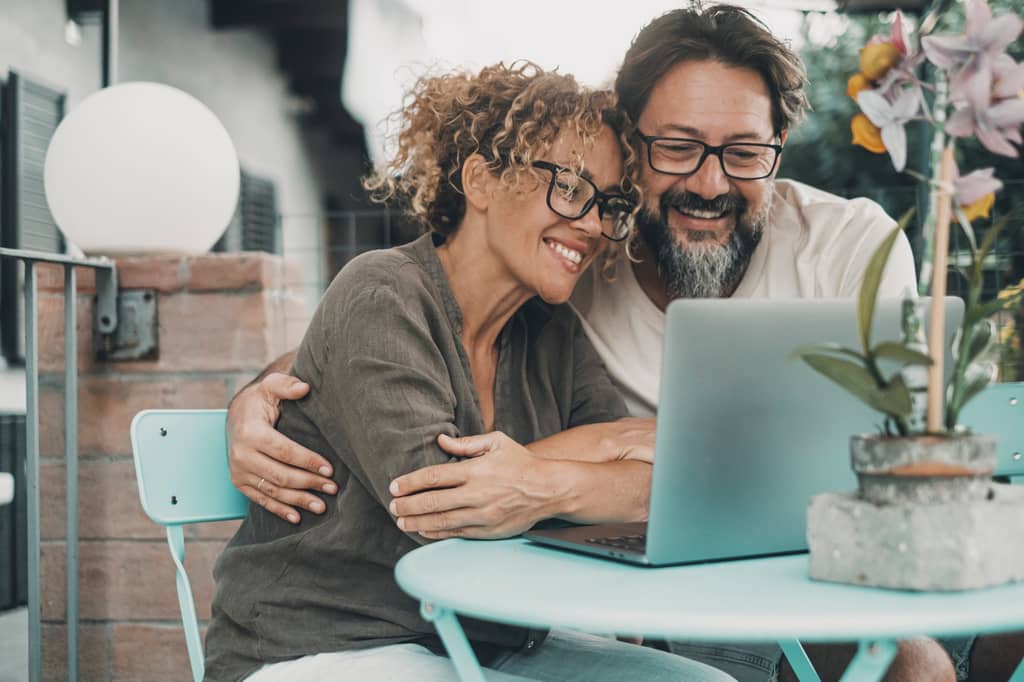 Couple comparing Royal London Life Insurance